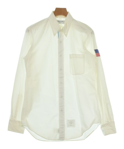 THOM BROWNE(トムブラウン)カジュアルシャツ 白 サイズ:3(L位)/2200683226041