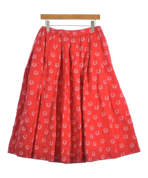 COMME des GARCONS GIRL(コムデギャルソンガール)ひざ丈スカート 赤 サイズ:S/2200623260012