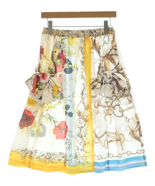 COMME des GARCONS GIRL(コムデギャルソンガール)ひざ丈スカート 白 サイズ:XS/2200600822264