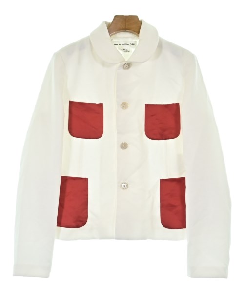 COMME des GARCONS GIRL(コムデギャルソンガール)テーラードジャケット 白 サイズ:M/2200599026025