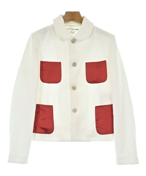 COMME des GARCONS GIRL(コムデギャルソンガール)テーラードジャケット 白 サイズ:S/2200600953050