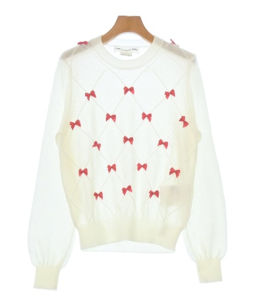 COMME des GARCONS GIRL(コムデギャルソンガール)ニット・セーター 白 サイズ:L/2200602399139