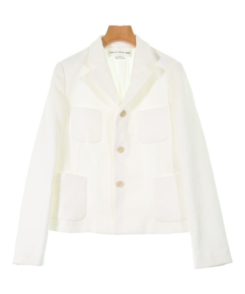 COMME des GARCONS GIRL(コムデギャルソンガール)テーラードジャケット 白 サイズ:S/2200658412028