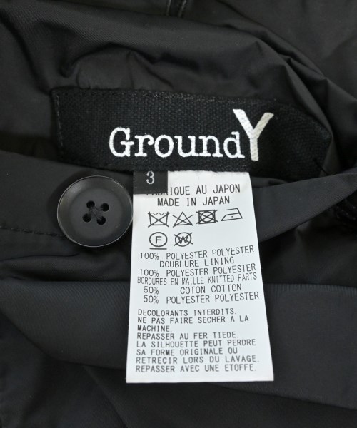 Ground Y（グラウンド　ワイ）ミリタリーブルゾン 黒 サイズ:3(M位) メンズ/2200593013021