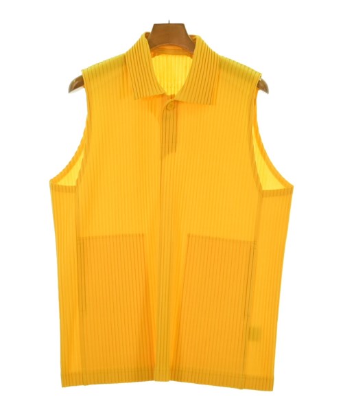 HOMME PLISSE(オムプリッセ)カジュアルシャツ 黄 サイズ:2(M位)/2200669543032