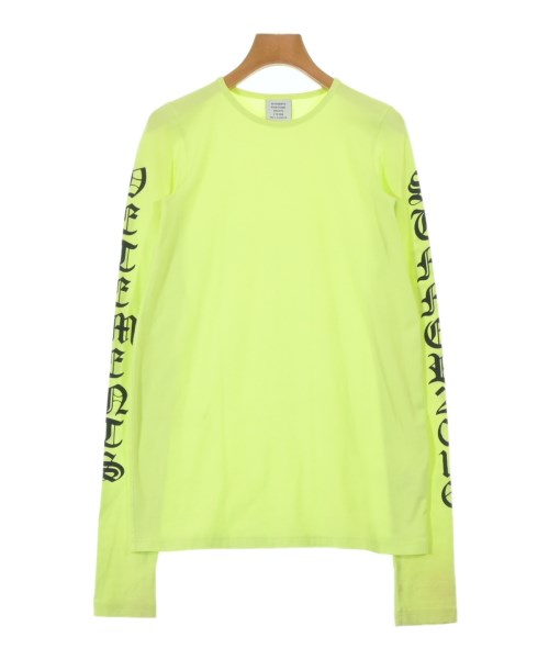 VETEMENTS(ヴェトモン)Tシャツ・カットソー 緑 サイズ:S/2200602793142