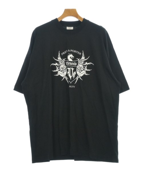 VETEMENTS(ヴェトモン)Tシャツ・カットソー 黒 サイズ:L/2200702572029