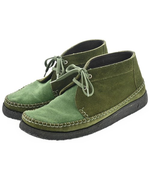 COMME des GARCONS HOMME DEUX(コムデギャルソンオムドゥ)ブーツ 緑 サイズ:8(26.5cm位)/2200658410017