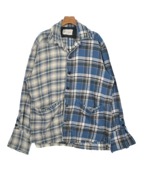 GREG LAUREN(グレッグローレン)カジュアルシャツ 青 サイズ:2(M位)/2200645987102