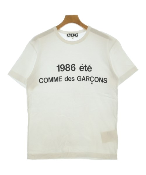 CDG(シーディージー)Tシャツ・カットソー 白 サイズ:L/2200654491089