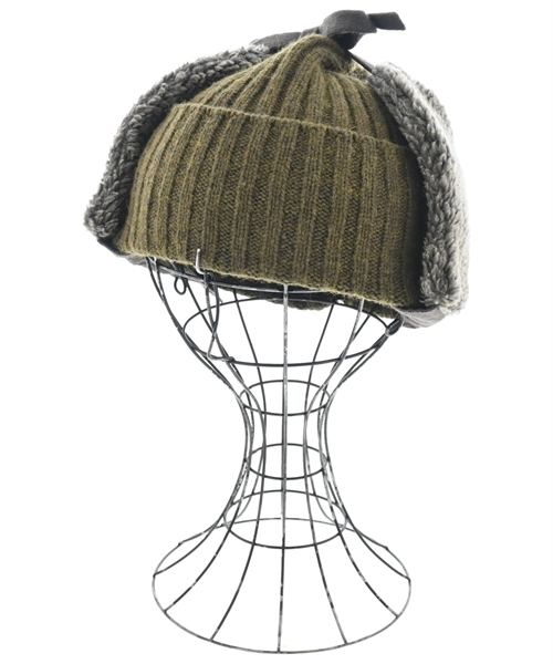 KAYO NAKAMURA by Y'S(カヨナカムラバイワイズ)ニットキャップ・ビーニー カーキ サイズ:-/2200666431134