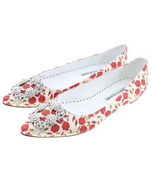MANOLO BLAHNIK(マノロ　ブラニク)パンプス 白 サイズ:EU37 1/2(24cm位)/2200677916118