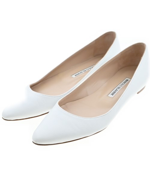 MANOLO BLAHNIK(マノロ　ブラニク)パンプス 白 サイズ:EU34 1/2(21cm位)/2200663206131