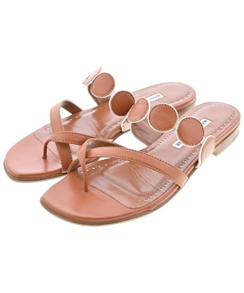 MANOLO BLAHNIK(マノロ　ブラニク)サンダル 茶 サイズ:EU36(22.5cm位)/2200687078028