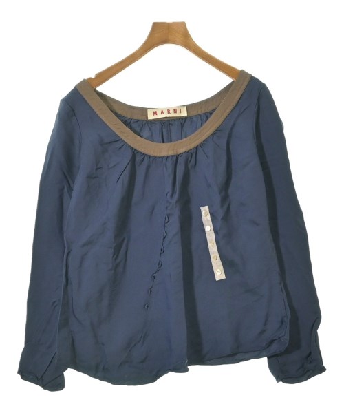 MARNI(マルニ)ブラウス 紺 サイズ:42(M位)/2200633199067