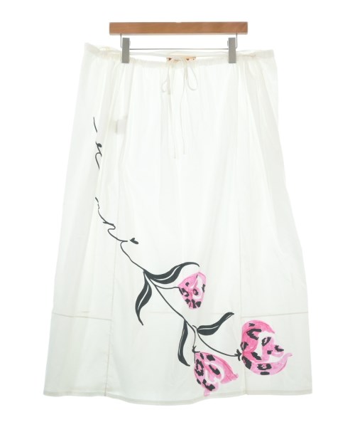 MARNI(マルニ)ロング・マキシ丈スカート 白 サイズ:40(M位)/2200616958131