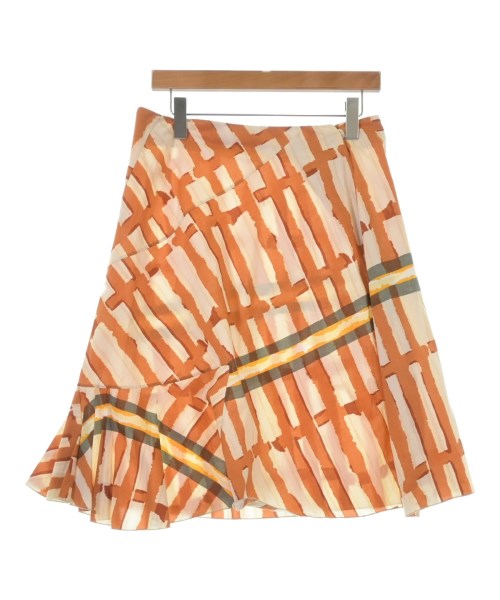 MARNI(マルニ)ひざ丈スカート オレンジ サイズ:42(M位)/2200606766050