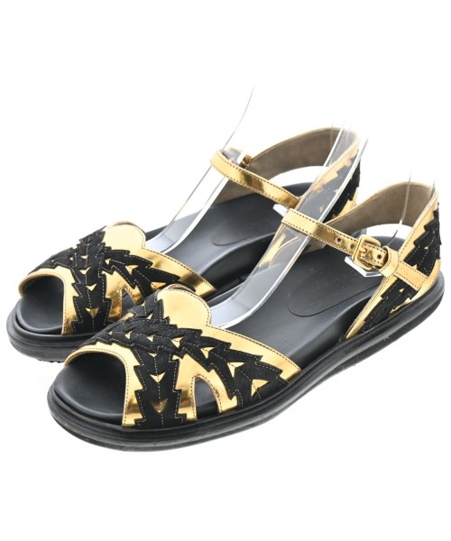 MARNI(マルニ)サンダル ゴールド サイズ:EU37(23.5cm位)/2200696136689