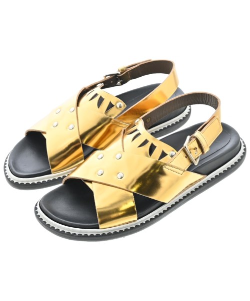 MARNI(マルニ)サンダル ゴールド サイズ:EU37(23.5cm位)/2200696231247