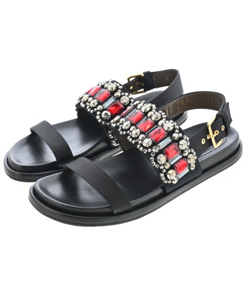 MARNI(マルニ)サンダル 黒 サイズ:EU37(23.5cm位)/2200696231414