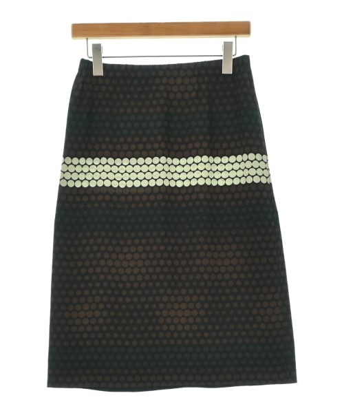 MARNI(マルニ)ひざ丈スカート 茶 サイズ:40(M位)/2200690293166