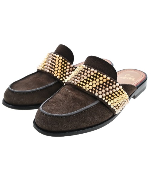 Christian Louboutin(クリスチャンルブタン)サンダル 茶 サイズ:EU41 1/2(26.5cm位)/2200477132022