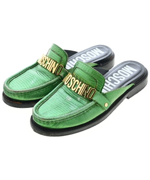 MOSCHINO(モスキーノ)サンダル 緑 サイズ:EU37(23.5cm位)/2200454210033