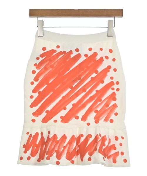 MOSCHINO(モスキーノ)ミニスカート 白 サイズ:38(S位)/2200599528062