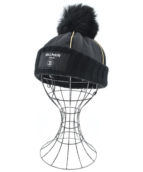 BALMAIN(バルマン)ニットキャップ・ビーニー 黒 サイズ:3(L位)/2200677861227