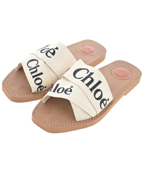 Chloe(クロエ)サンダル ベージュ サイズ:EU38(24.5cm位)/2200640135157