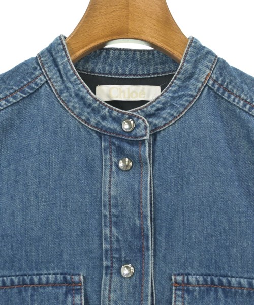 Chloe（クロエ）カジュアルシャツ 青 サイズ:34(XXS位) レディース/2200626338329