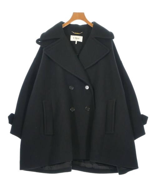 Chloe(クロエ)ピーコート 黒 サイズ:34(XXS位)/2200685545010