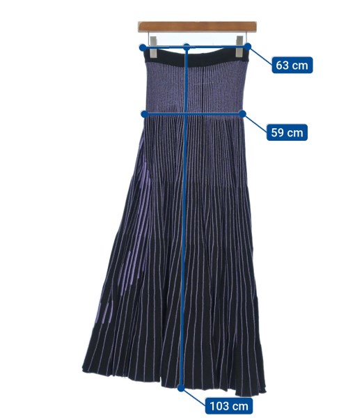 MM6（エムエムシックス）ロング・マキシ丈スカート 黒 サイズ:M レディース/2200544906112