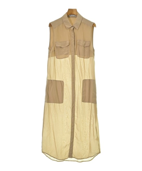 T by ALEXANDER WANG(ティーバイアレキサンダーワン)シャツワンピース ベージュ サイズ:XS/2200664675066