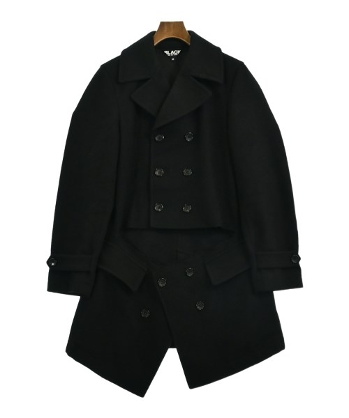 BLACK COMME des GARCONS(ブラックコムデギャルソン)ピーコート 黒 サイズ:M/2200656582013