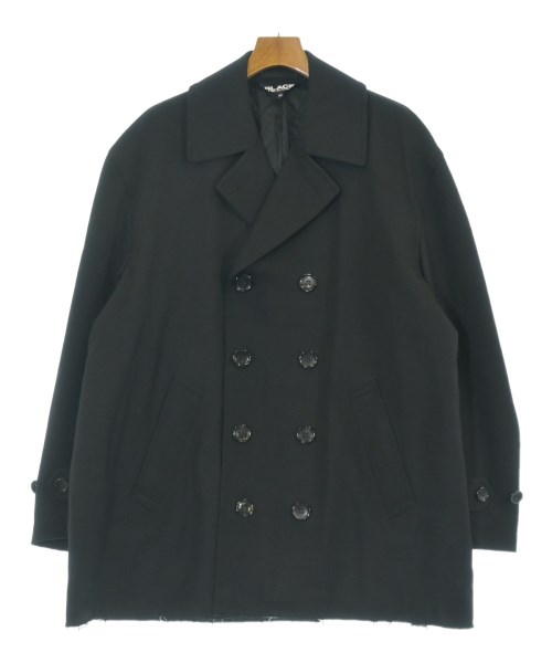 BLACK COMME des GARCONS(ブラックコムデギャルソン)ピーコート 黒 サイズ:M/2200662852018