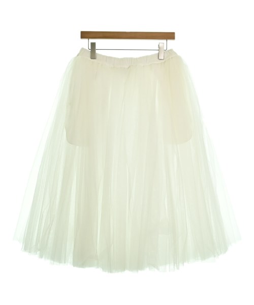 BLACK COMME des GARCONS(ブラックコムデギャルソン)ひざ丈スカート 白 サイズ:2(M位)/2200668072175