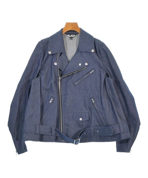 BLACK COMME des GARCONS(ブラックコムデギャルソン)ライダース 紺 サイズ:S/2200670047017
