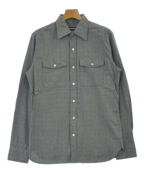 TOM FORD(トムフォード)カジュアルシャツ グレー サイズ:40(L位)/2200639594040
