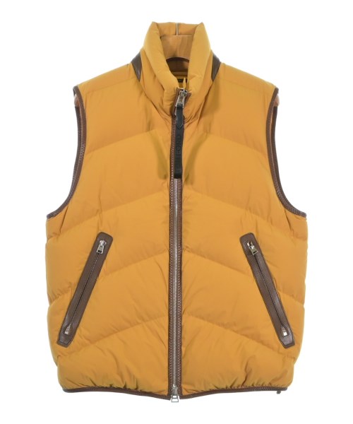 TOM FORD(トムフォード)ダウンジャケット/ダウンベスト 黄 サイズ:48(L位)/2200639967035