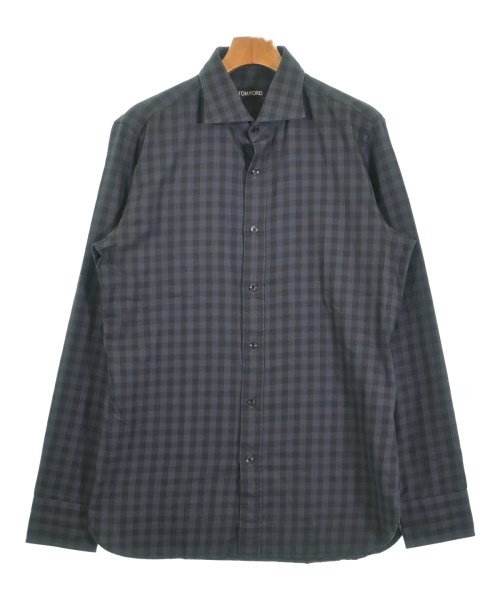 TOM FORD(トムフォード)カジュアルシャツ 紺 サイズ:41(XL位)/2200596074128