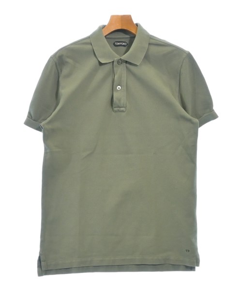 TOM FORD(トムフォード)ポロシャツ カーキ サイズ:50(XL位)/2200603033056