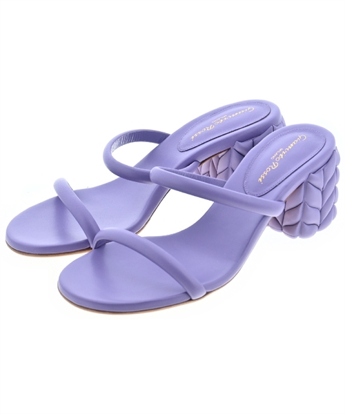 Gianvito Rossi(ジャンヴィトロッシ)サンダル 紫 サイズ:EU38 1/2(25cm位)/2200449732045