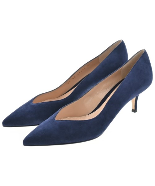 Gianvito Rossi(ジャンヴィトロッシ)パンプス 紺 サイズ:EU37(23.5cm位)/2200644577113