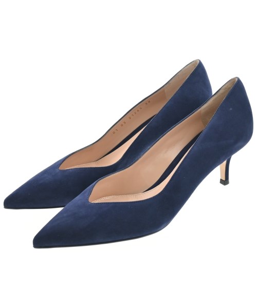 Gianvito Rossi(ジャンヴィトロッシ)パンプス 紺 サイズ:EU38(24.5cm位)/2200644585378