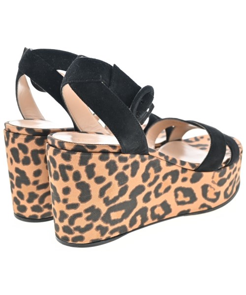 Gianvito Rossi（ジャンヴィトロッシ）サンダル 黒 サイズ:EU37 1/2(24cm位) レディース/2200586759127