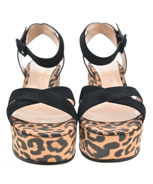 Gianvito Rossi（ジャンヴィトロッシ）サンダル 黒 サイズ:EU37 1/2(24cm位) レディース/2200586759127