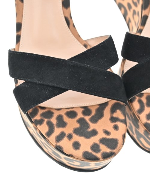 Gianvito Rossi（ジャンヴィトロッシ）サンダル 黒 サイズ:EU37 1/2(24cm位) レディース/2200586759127