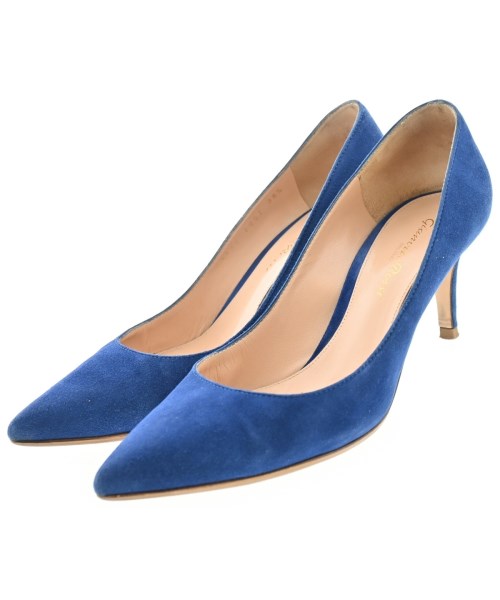 Gianvito Rossi(ジャンヴィトロッシ)パンプス 青 サイズ:EU36 1/2(23cm位)/2200633106065