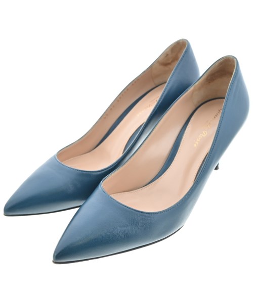 Gianvito Rossi(ジャンヴィトロッシ)パンプス 青 サイズ:EU38 1/2(25cm位)/2200657493035